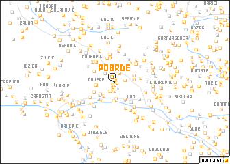 map of Pobrđe