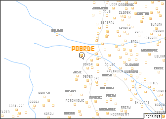 map of Pobrđe