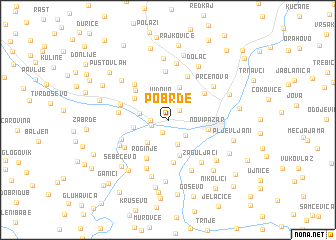 map of Pobrđe