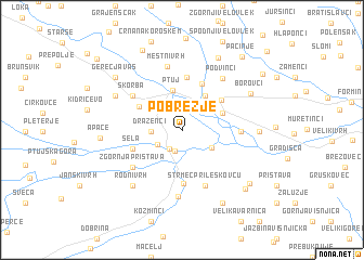 map of Pobrežje