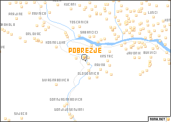 map of Pobrežje