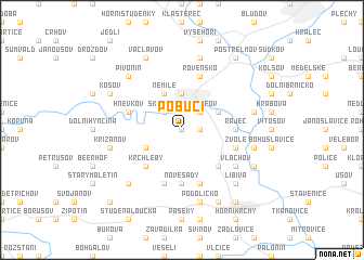 map of Pobučí