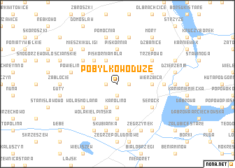 map of Pobyłkowo Duże