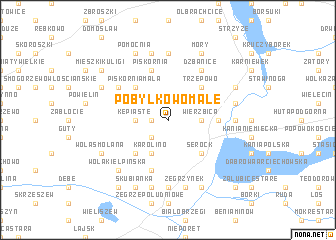 map of Pobyłkowo Małe