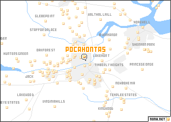 map of Pocahontas