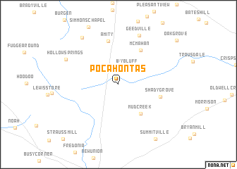 map of Pocahontas