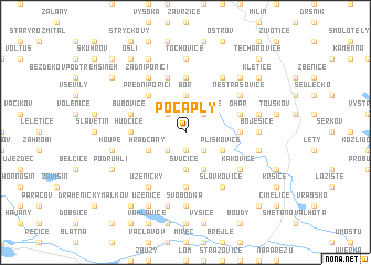 map of Počaply