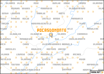 map of Poças do Monte