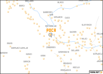 map of Poča