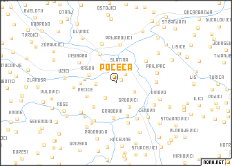 map of Počeča