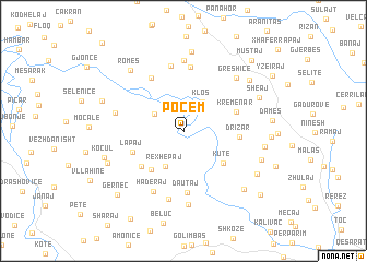 map of Poçem