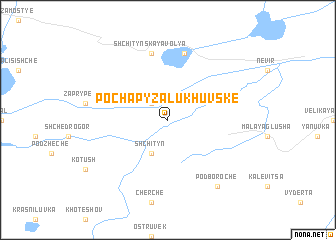 map of Pochapy Zalukhuvske