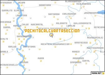 map of Pochitocal Cuarta Sección