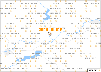 map of Pochlovice