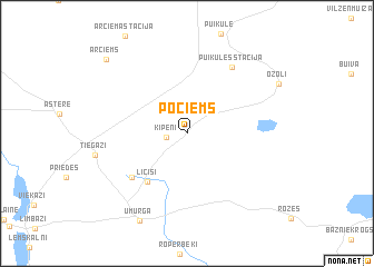 map of Pociems