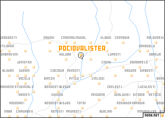 map of Pociovaliştea