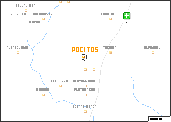 map of Pocitos