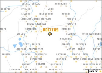 map of Pocitos