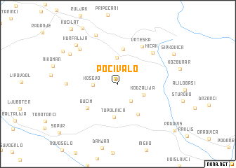 map of Počivalo