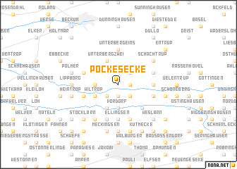 map of Pockes Ecke