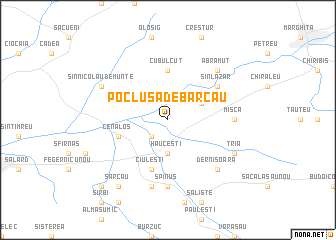 map of Pocluşa de Barcău