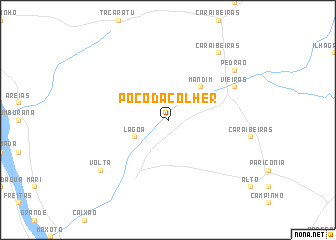 map of Poço da Colher