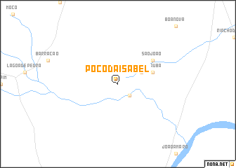 map of Poço da Isabel