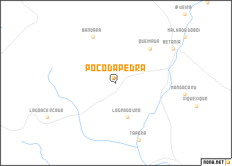 map of Poço da Pedra