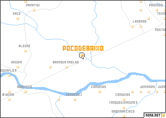 map of Poço de Baixo