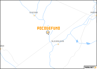 map of Poço de Fumo