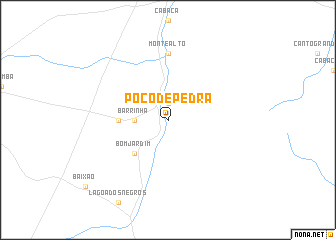 map of Poço de Pedra