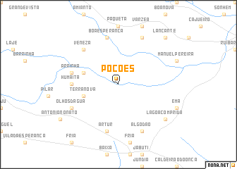 map of Poções