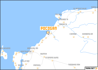 map of Pocogan