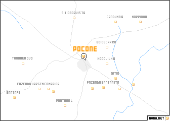 map of Poconé