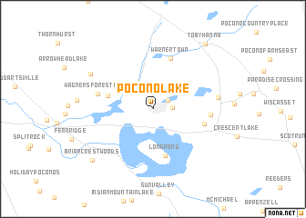 map of Pocono Lake