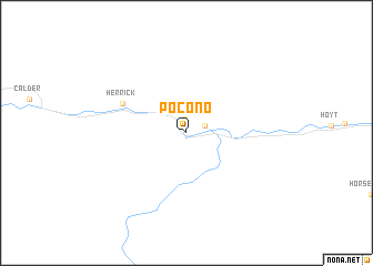 map of Pocono