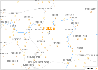 map of Poços