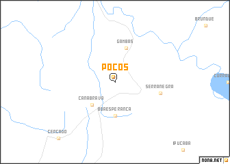 map of Poços