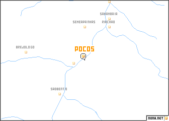 map of Poços