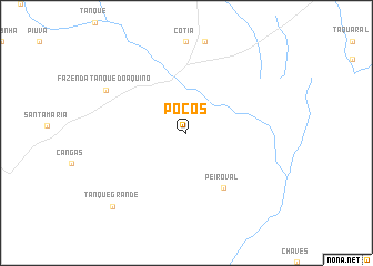 map of Poços