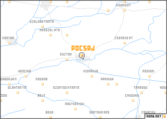 map of Pocsaj