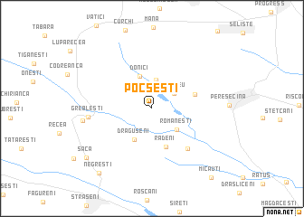 map of Pocşeşti