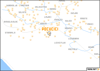 map of Počučići