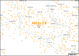 map of Počulica
