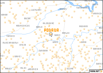 map of Podada