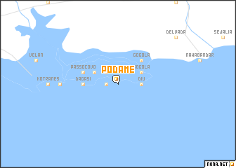 map of Podame