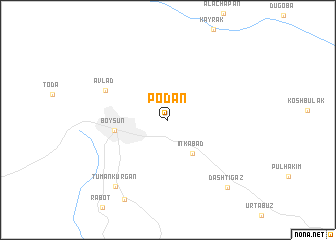 map of Podan