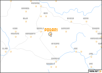 map of Podari