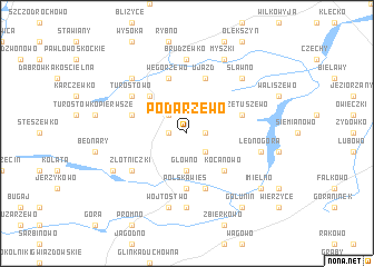 map of Podarzewo