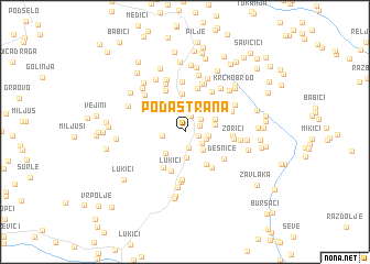 map of Podastrana